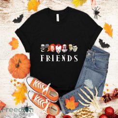 Friends Horror Halloween T-Shirt Halloween Gift Michael Myers Jason Horror Scary Movies Gift T-Shirt Halloween Gift