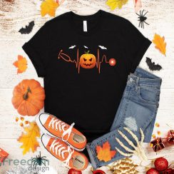 Funny Halloween Nurse Doctor Stethoscope Pumpkin T-Shirt Halloween Gift