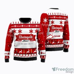 Funny Rheingold Beer AOP Ugly Christmas Sweater Christtmas Holiday Gift