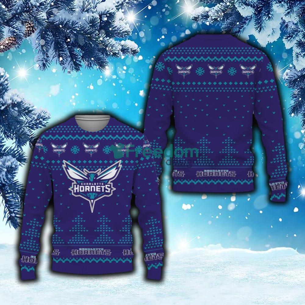 Charlotte Hornets New Trends Custom Name And Number Christmas Hawaiian  Shirt - Freedomdesign