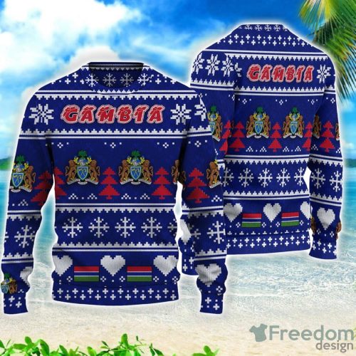 Gambia Merri Christmas All Over Printed 3D Sweater Christmas Gift Product Photo 1