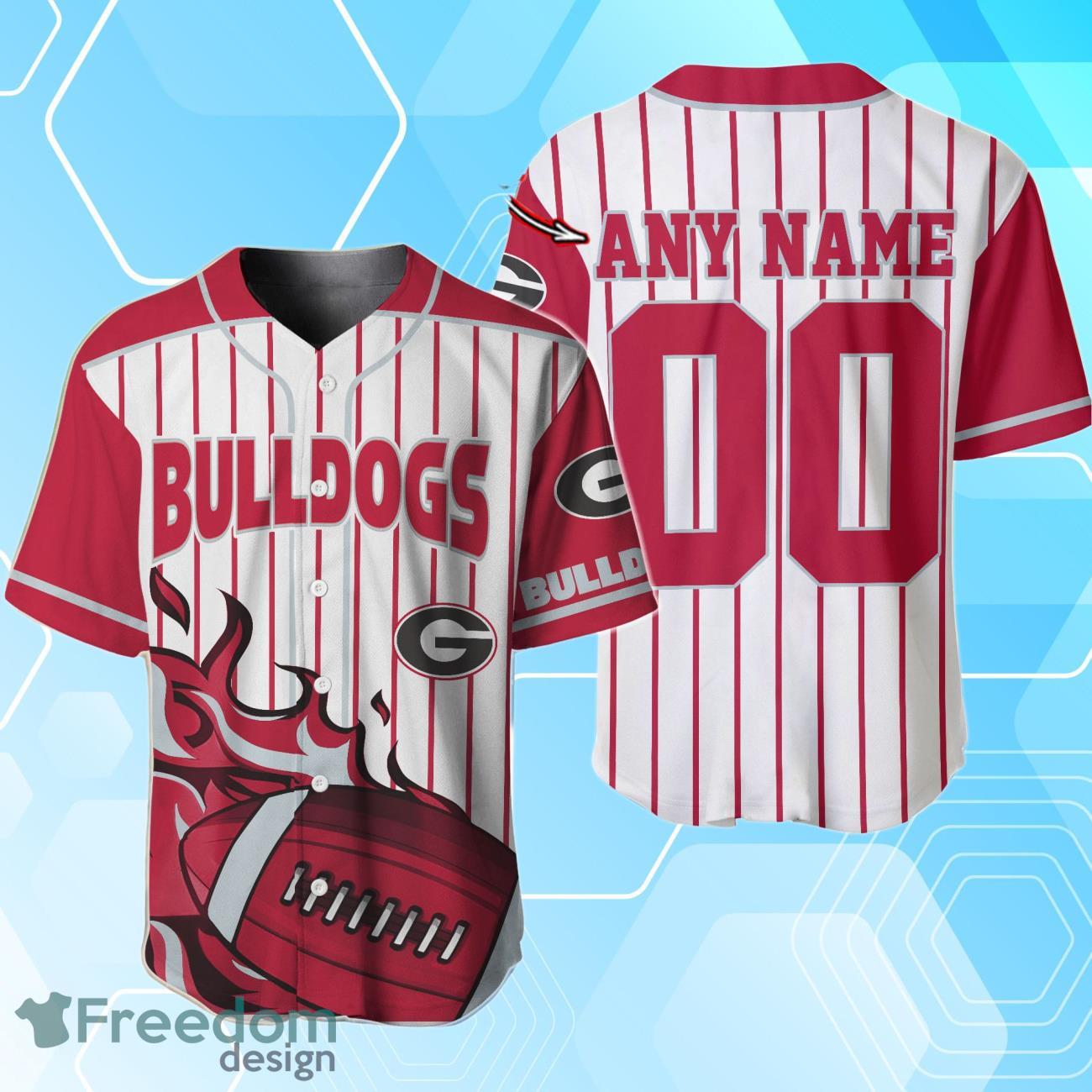 Georgia Bulldogs BaseBall Jersey Custom Number And Name