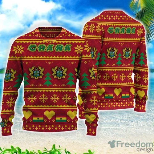 Ghana Christmas All Over Printed 3D Sweater Christmas Gift Product Photo 1