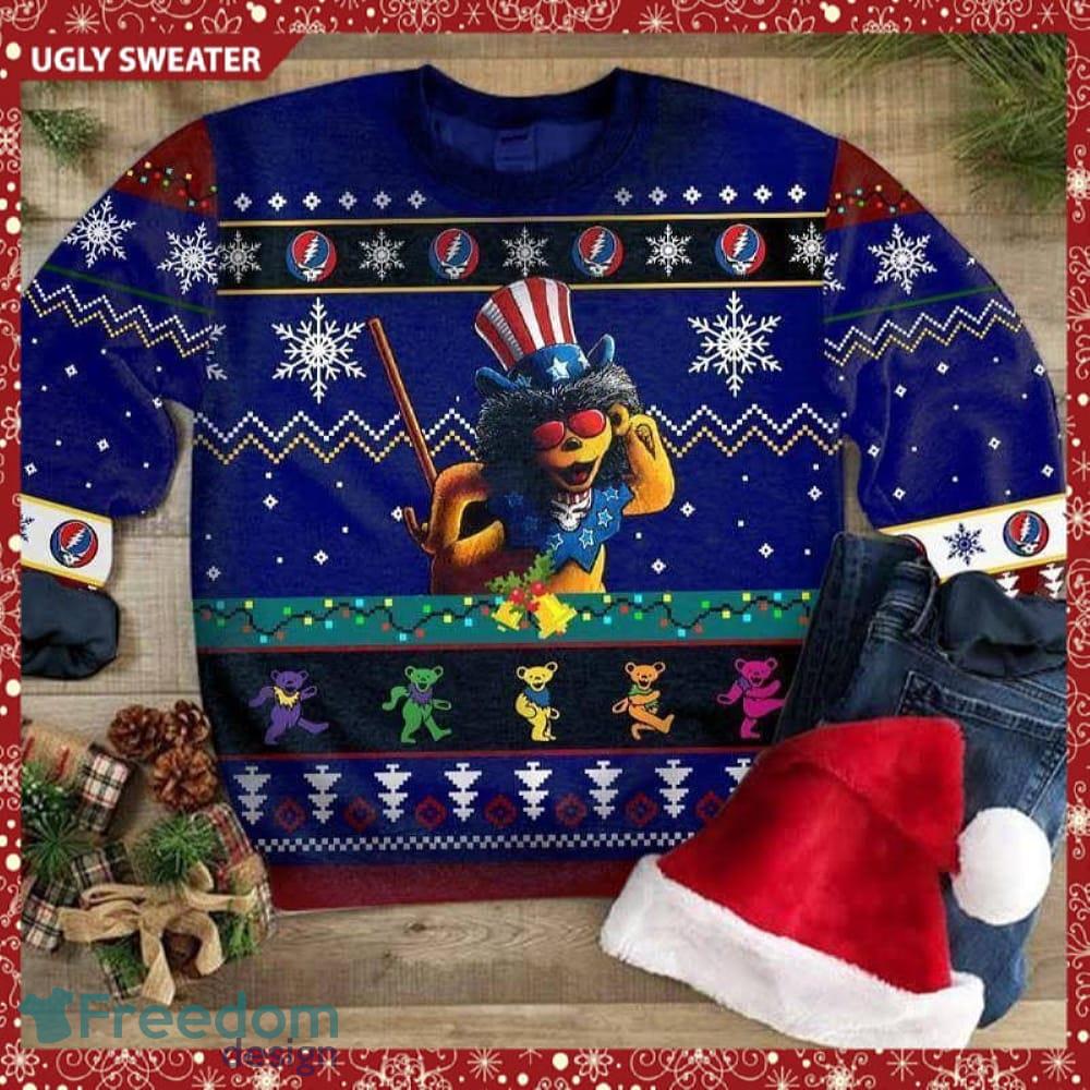 Chicago White Sox Grateful Dead Ugly Christmas Fleece Sweater -  Freedomdesign