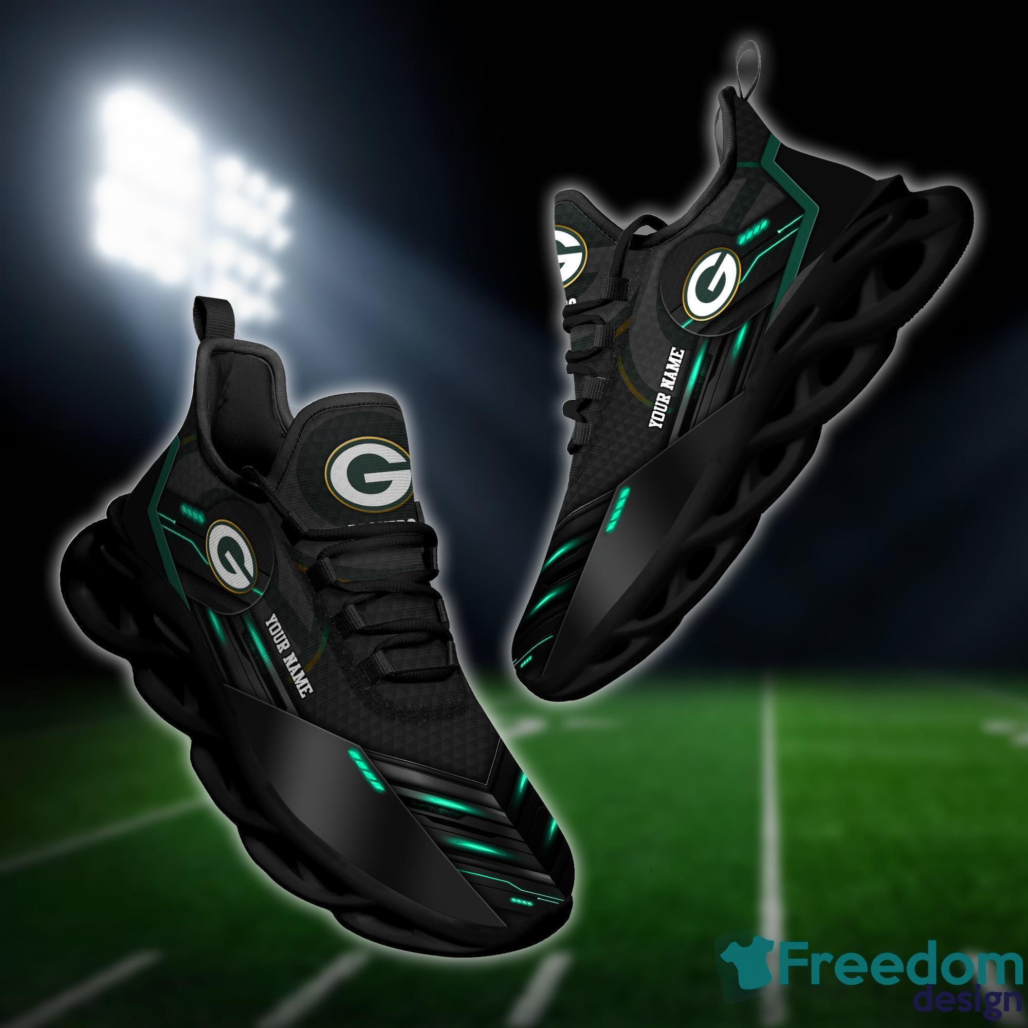 Green Bay Packers NFL Clunky Sneaker Style 5 Max Soul Shoes For Men, Women  - Freedomdesign