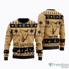 Guinness Beer Personalized Ugly Christmas Sweater Men And Women Holiday Gifts