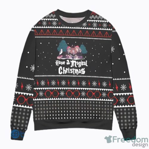 Harry Potter Have A Magical Christmas AOP Ugly Christmas Sweater Christtmas Holiday Gift Christmas Gift Product Photo 1