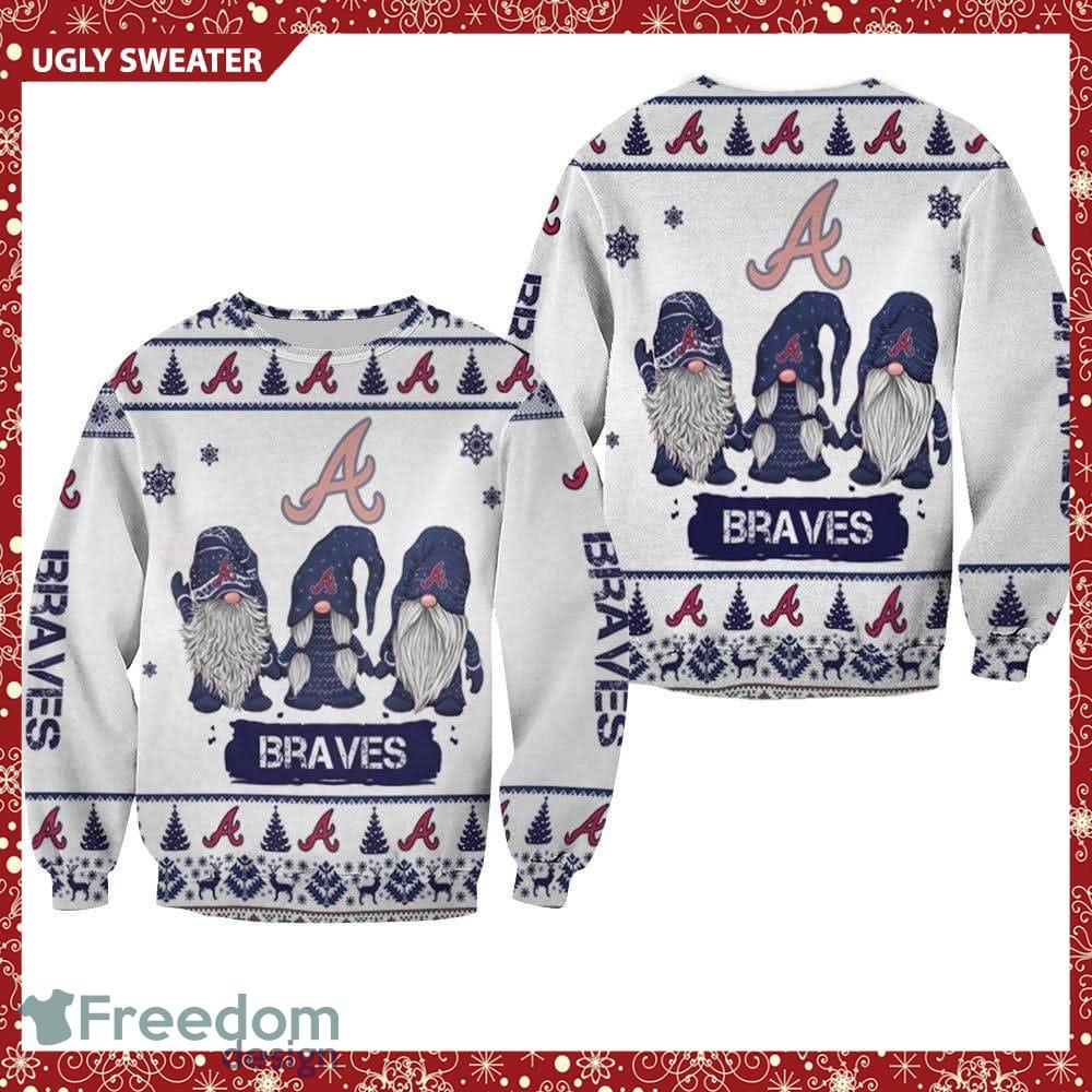 Atlanta Braves Tropical Patterns For Fans Club Gifts Knitted Xmas Sweater -  Freedomdesign