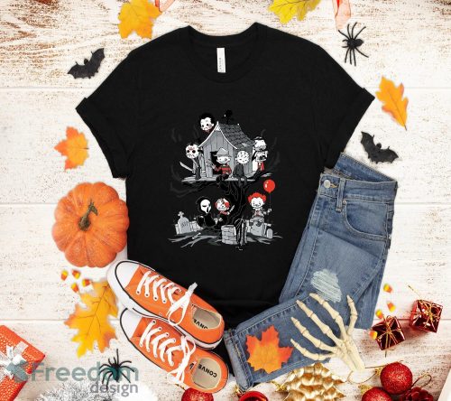 Horror Movies Cat Funny Halloween T-Shirt Halloween Gift Product Photo 1