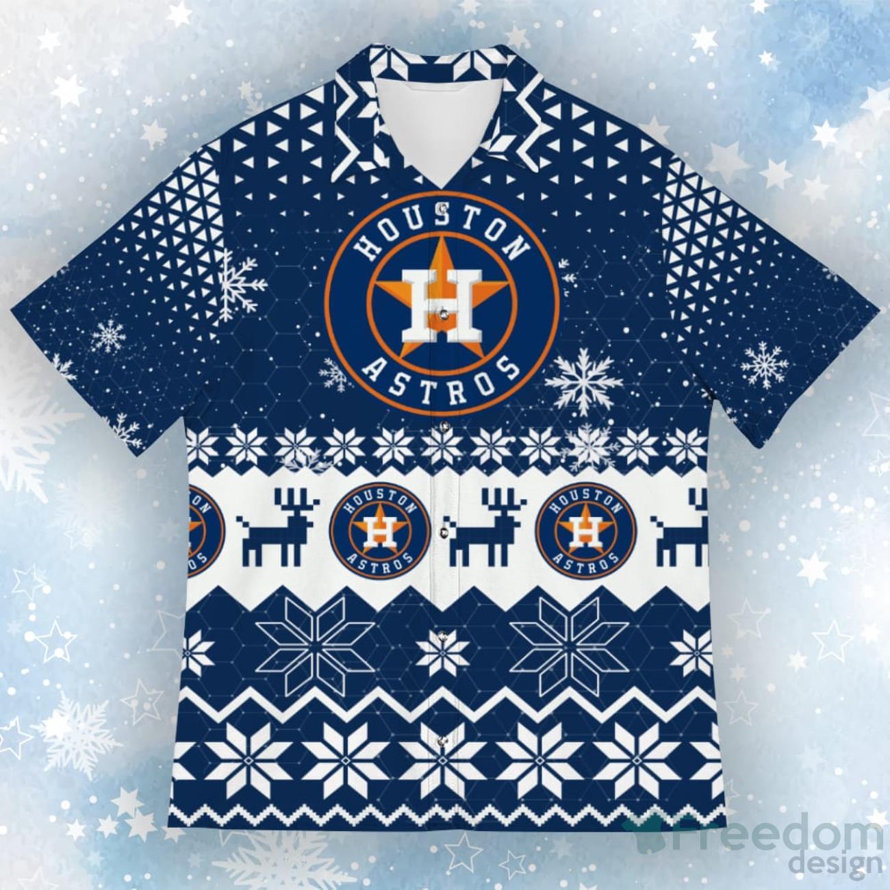 Houston Astros New Trends Christmas Hawaiian Shirt - Freedomdesign