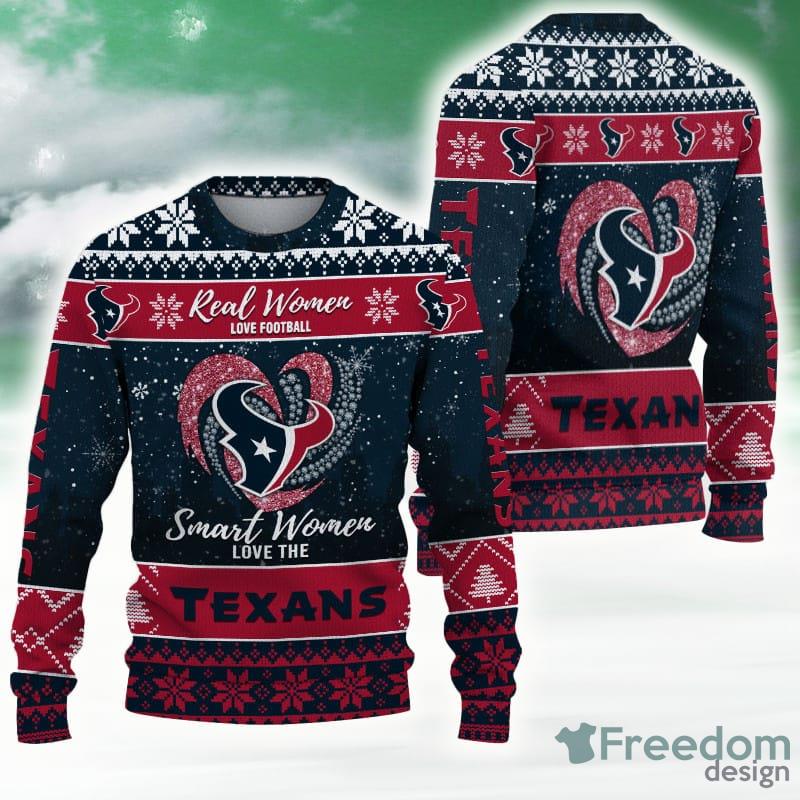 Houston Texans Fans Christmas Design Ugly Sweater Gift Men And Women -  Freedomdesign