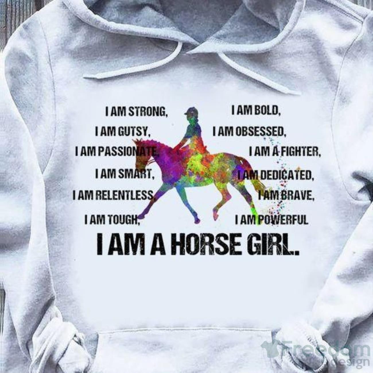 Horse girl hoodie hot sale