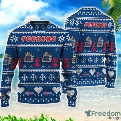 Iceland Christmas Gift 3D All Over Printed 3D Sweater