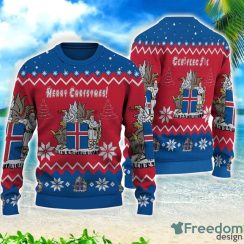 Iceland Gift 3D All Over Printed 3D Sweater Christmas