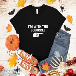 I’m With The Squirrel Halloween Costume Party Matching T-Shirt Halloween Gift