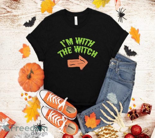 Im With The Witch Funny Husband Halloween Costume For Couple T-Shirt Halloween Gift Product Photo 1