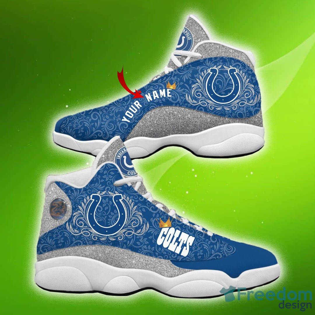 Personalized Shoes IndianapoIis CoIts NFL Sport Team Air Jordan 13 Custom  Name - Freedomdesign