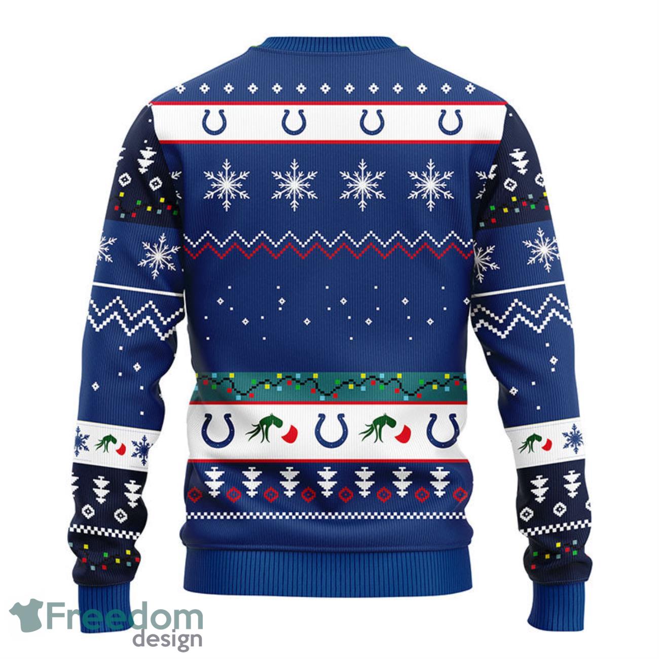 Indianapolis Colts Christmas Cool Reindeer Ugly Christmas Sweater -  Freedomdesign