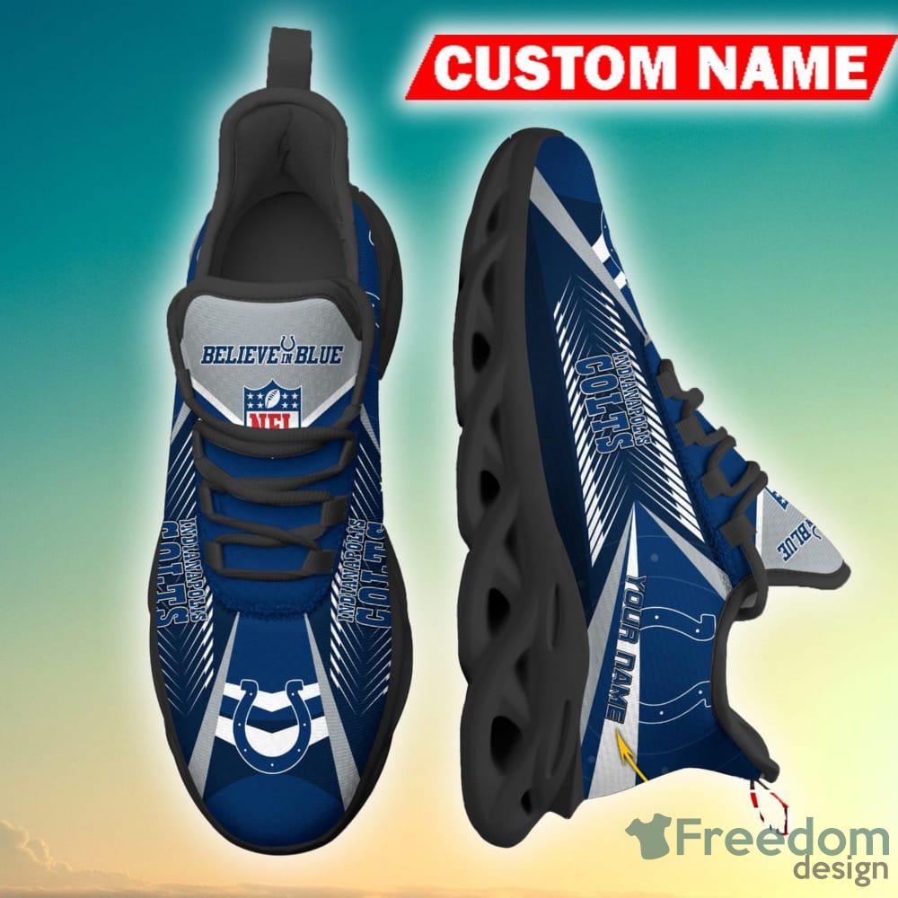 Personalized Name Indianapolis Colts NFL Chunky Sneakers Fans Max Soul  Shoes - Freedomdesign