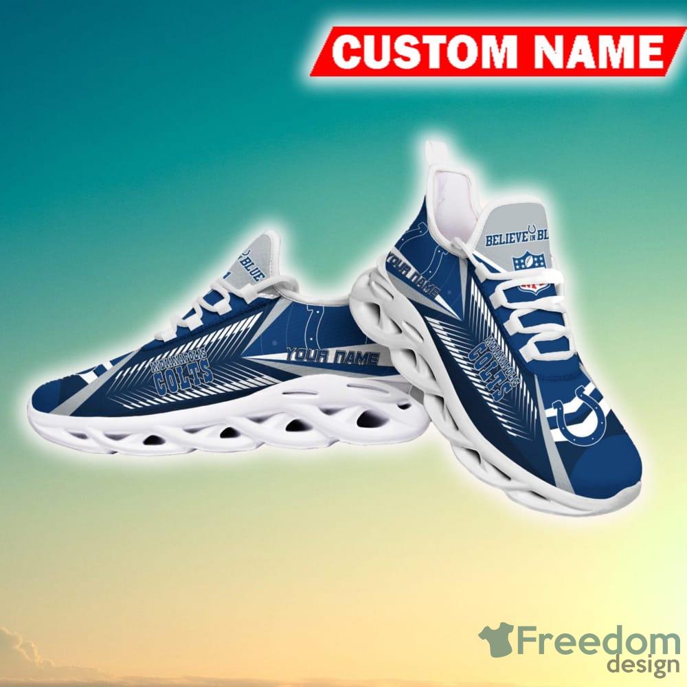 Indianapolis Colts Versatile Custom Name Chunky Sneaker AOP Gift Fans Max  Soul Shoes - YesItCustom