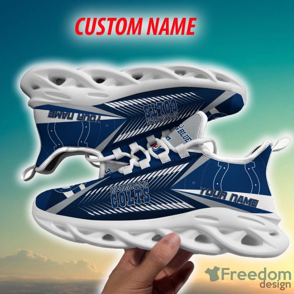 Indianapolis Colts Versatile Custom Name Chunky Sneaker AOP Gift Fans Max  Soul Shoes - YesItCustom