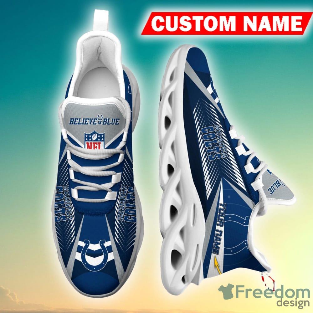 Indianapolis Colts Versatile Custom Name Chunky Sneaker AOP Gift Fans Max  Soul Shoes - YesItCustom