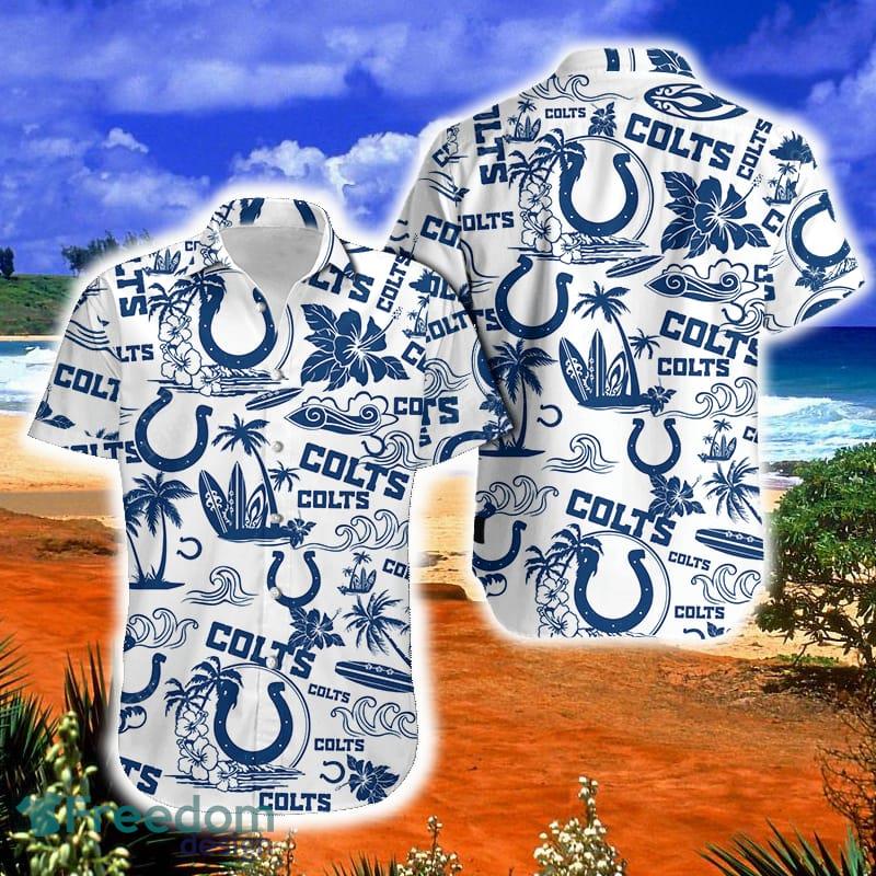 NFL Indianapolis Colts Hawaiian Shirt Black Blue Helmet - Ingenious Gifts  Your Whole Family