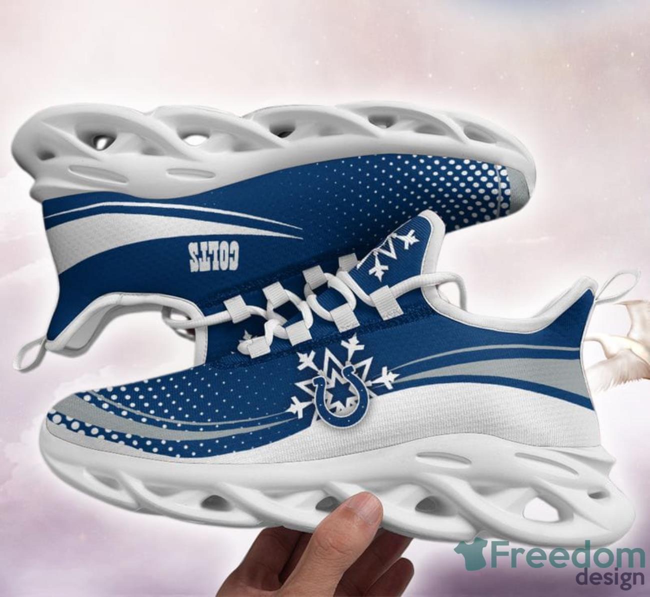 Indianapolis Colts Xmas Pattern Limited Edition Max Soul Shoes For Fans Product Photo 1