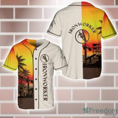 Ironworker Sunset Baseball Jersey Shirt Sport Gift For Men And Women