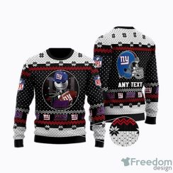 Jack Skellington New York Giant NFL Ugly Christmas Sweater Men And Women Holiday Gift