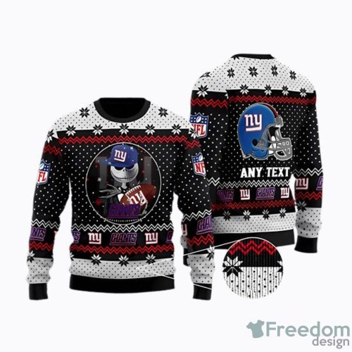 Jack Skellington New York Giant NFL Ugly Christmas Sweater Men And Women Holiday Gift Product Photo 1