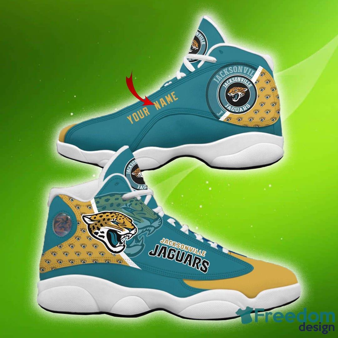 Jacksonville Jaguars Sport Team Air Jordan 13 Sneaker Shoes