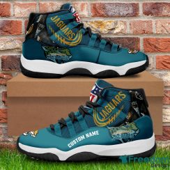 Jacksonville Jaguars Custom Name NFL Air Jordan 11 Shoes Men And Women Sneakers