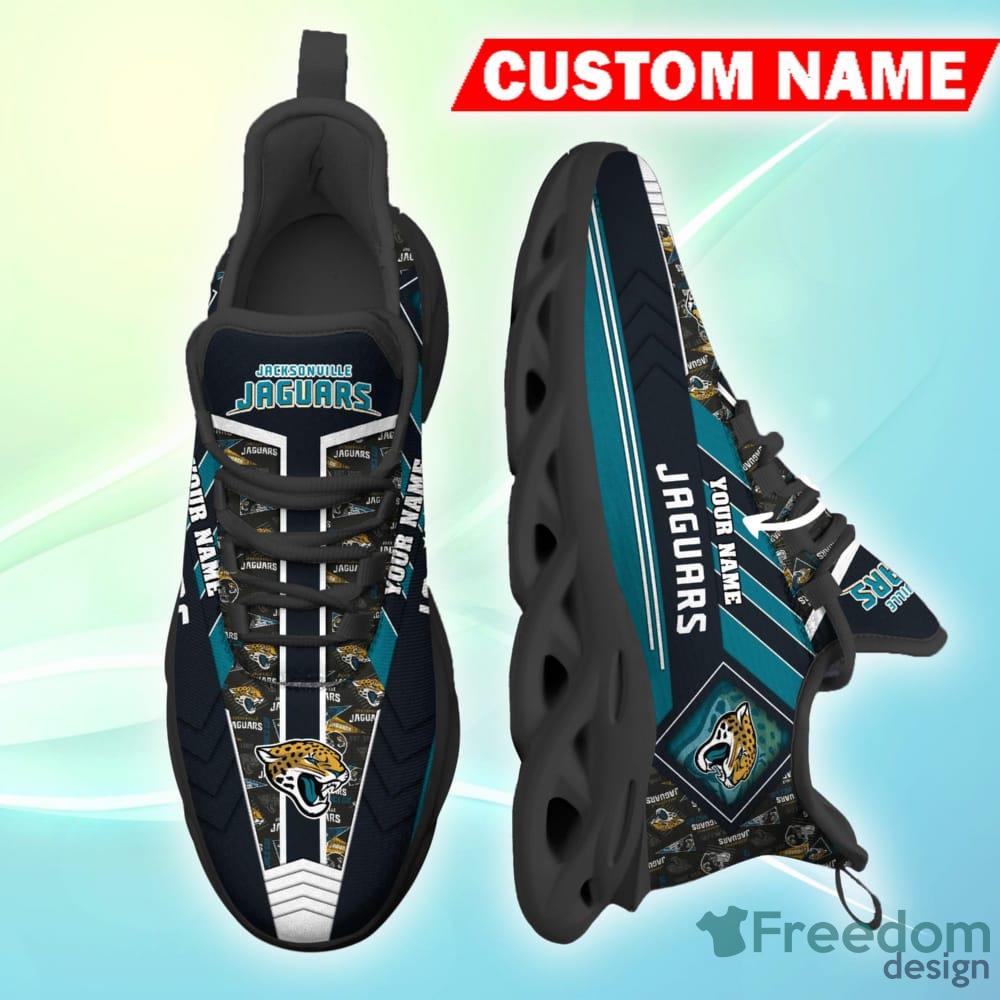 Custom Name NFL Jacksonville Jaguars Style Logo Caro Max Soul Shoes Gift  For Men Women - Freedomdesign