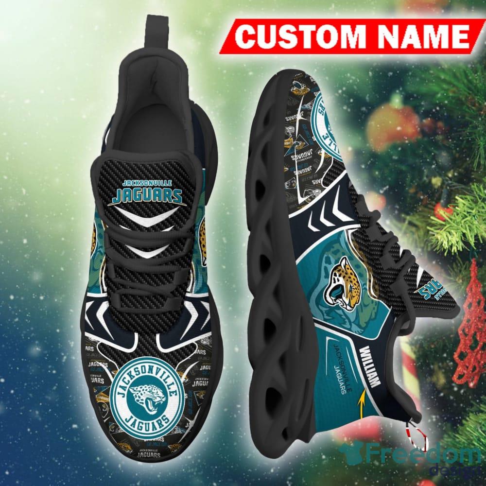 Jacksonville Jaguars Neon Flames Design Running Sneaker Max Soul Shoes Gift  For Men And Women - Banantees