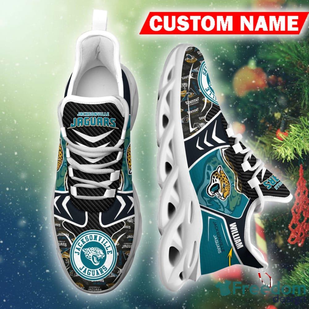 Jacksonville Jaguars Neon Flames Design Running Sneaker Max Soul Shoes Gift  For Men And Women - Banantees