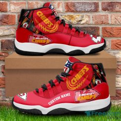 Kansas City Chiefs Custom Name NFL Air Jordan 11 Shoes Men And Women Sneakers