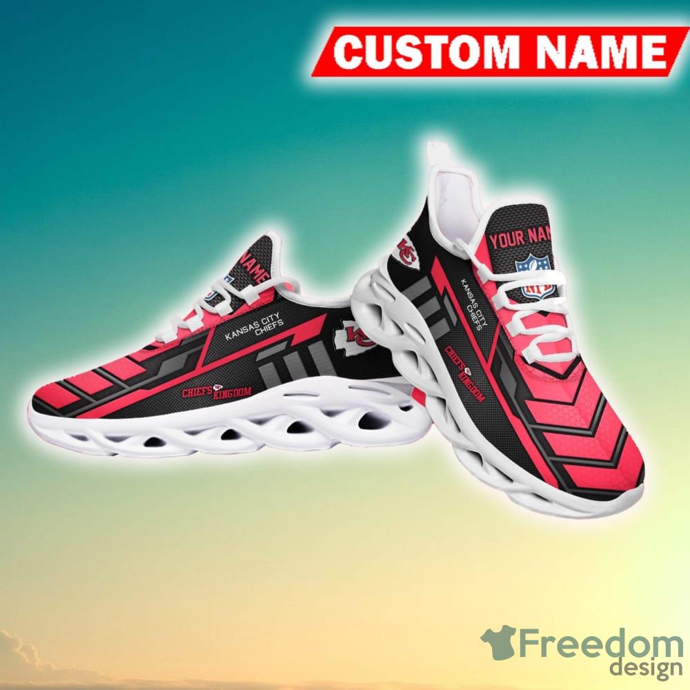 Kansas City Chiefs Green New Trending Custom Name Max Soul Shoes