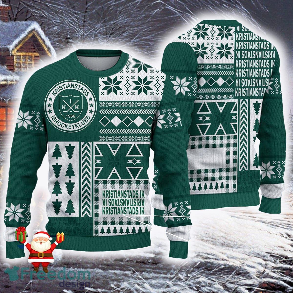 Boston Bruins Nhl Ice Hockey Christmas Santa Hat AOP Print 3D Ugly Sweater