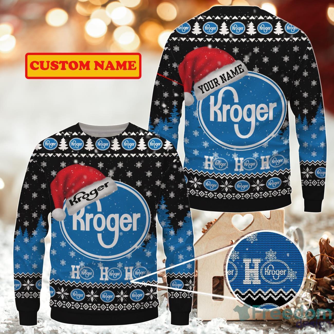 Kroger Ugly Christmas Sweater Uniform Custom Name Product Photo 1