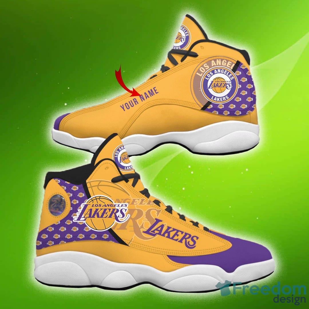 Shoes Lakers Jordan 13 Custom Name Shoes