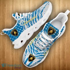 Lamborghini Car Racing Chunky Sneakers Camo Flag Pattern Blue Max Soul Shoes - Lamborghini Car Racing Chunky Sneakers Camo Flag Max Soul Shoes For Men And Women Photo 17