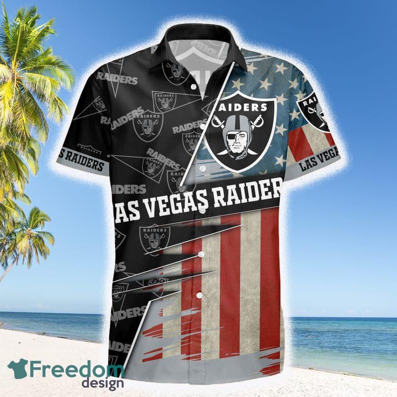 Las Vegas Raiders NFL 3D All Over Printed Hawaiian Beach Shirt