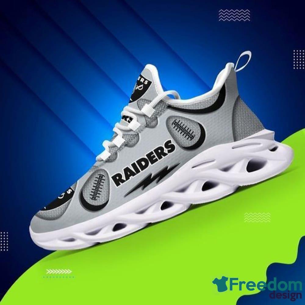 Las Vegas Raiders Emblematic Custom Name Chunky Sneaker AOP Gift Fans Max  Soul Shoes - YesItCustom