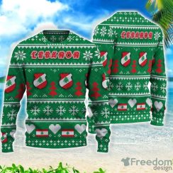 Lebanon Christmas All Over Printed 3D Sweater Christmas Gift