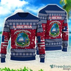 Liberia Christmas Gift 3D All Over Printed 3D Sweater