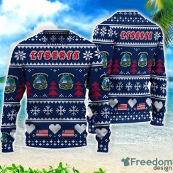 Liberia Merri Christmas Gift 3D All Over Printed 3D Sweater