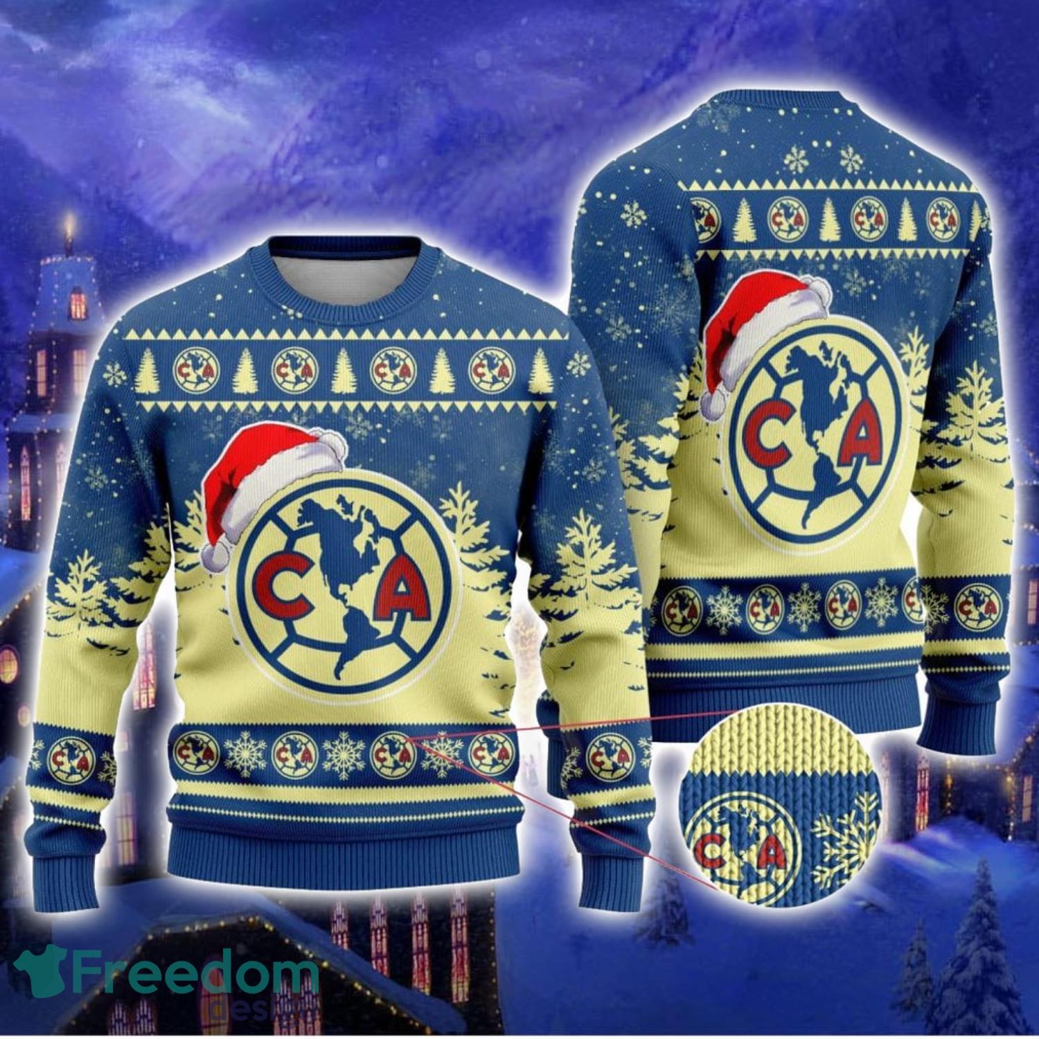 LIGA MX Club America Special Christmas Ugly Christmas Sweater For