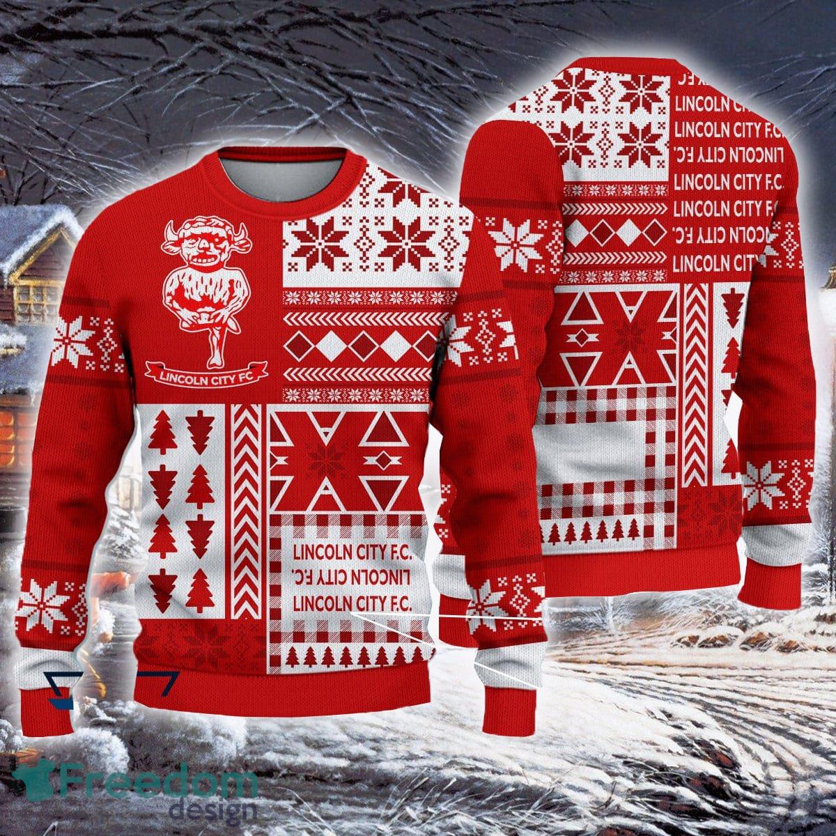 Cardiff City FC EFL Logo Santa Hat Reindeer Ugly Christmas For