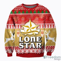 Lone Star Beer Ugly Christmas Sweater Men And Women Holiday Gift Christmas Party